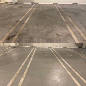 Before and After photos of Pressure Washing Parking Lot