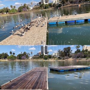 Cleaned LA boat dock